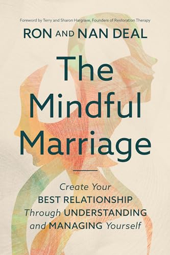 Book cover: "The Mindful Marriage" with watercolor silhouettes of faces.