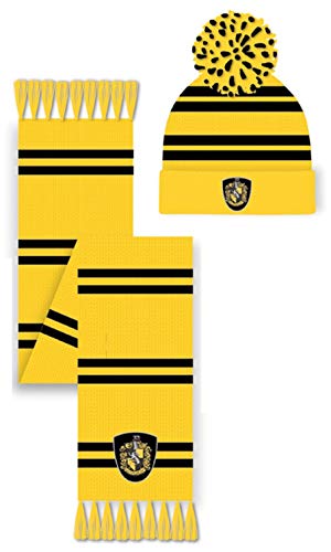 Harry Potter - Hufflepuff (Unisex Black Scarf) One Size