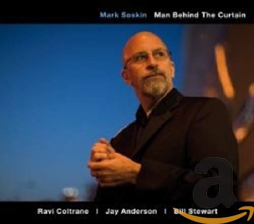 CD cover featuring portrait of bald man, Mark Soskin, in glasses.