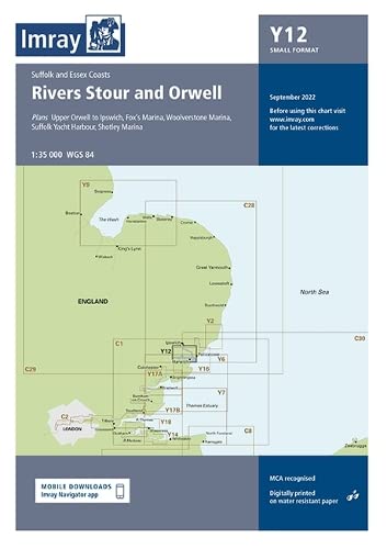 Imray Chart Y12 : Rivers Stour and Orwell : Y12