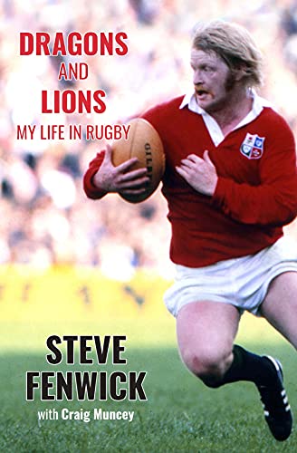 Book cover: Steve Fenwick in rugby uniform holding a ball.