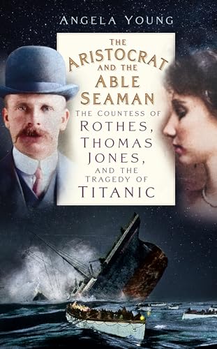 Book cover featuring portraits of a man and woman, and the Titanic.