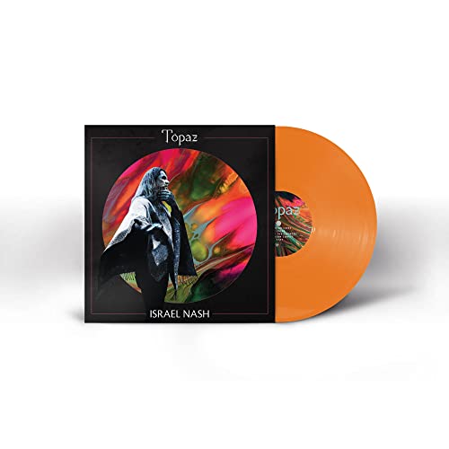 Vinyl record of Israel Nash’s “Topaz” with portrait album cover.