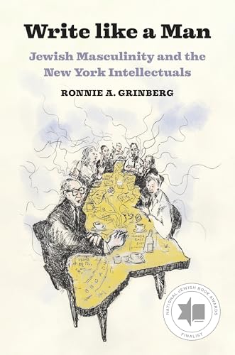 Book cover: “Write Like a Man” with illustration of seated figures.