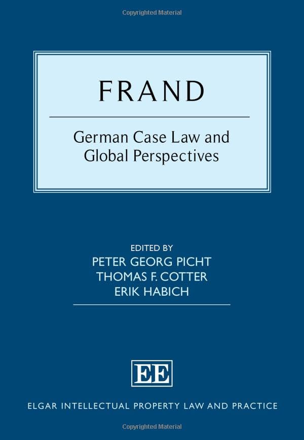 FRAND : German Case Law and Global Perspectives