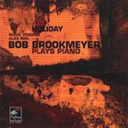 CD cover for Bob Brookmeyer’s “Holiday” album, orange and brown tones.