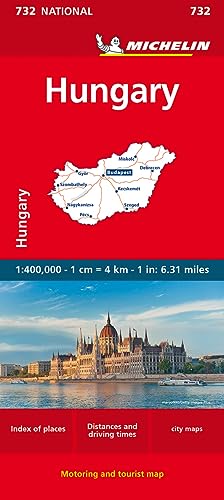 Hungary - Michelin National Map 732 : Map