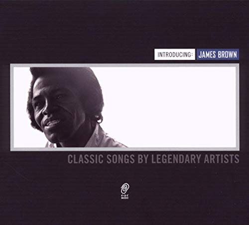 CD cover featuring a portrait of James Brown in black and white.