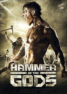 DVD cover for "Hammer Of The Gods" featuring a muscular man and battle scene.