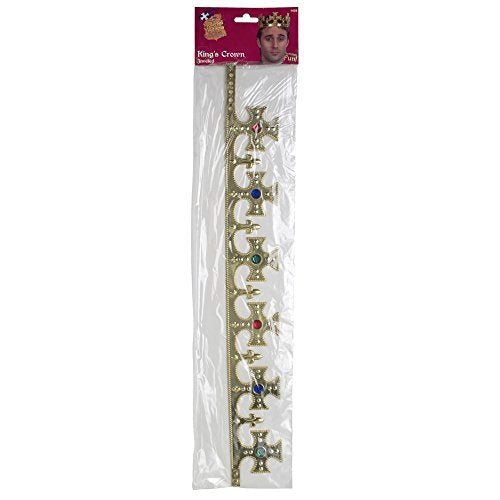 Smiffys Crown Kings Jewelled - Gold
