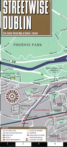 Streetwise Dublin Map - Laminated City Center Street Map of Dublin, Ireland