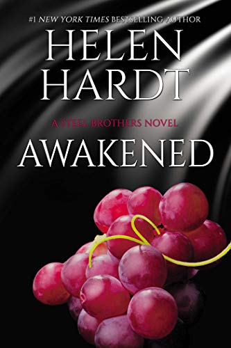 Book cover: "Awakened" with red grapes and dark, swirling background.