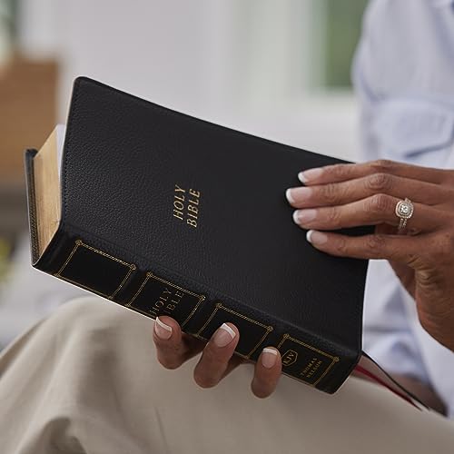 KJV Holy Bible: Compact Bible with 43,000 Center-Column Cross References, Black Genuine Leather, Red Letter, Comfort Pri, (Hardcover)