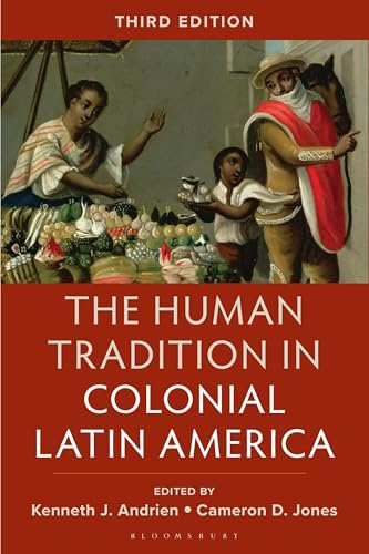 Book cover: colonial Latin American market scene and title text.