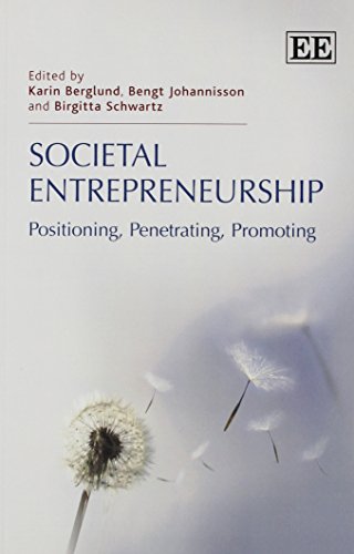 Societal Entrepreneurship: Positioning