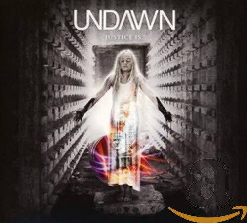 CD cover for "Undawn - Justice Is..." featuring a woman in a hallway.