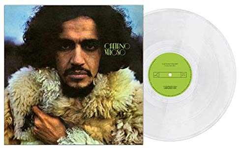 Vinyl record and album cover featuring portrait of Caetano Veloso.