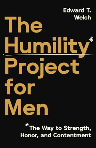 Black book cover with gold text: "The Humility Project for Men.