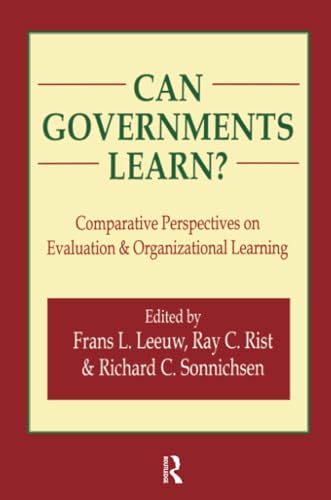 Can Governments Learn? : Comparative Perspectives on Evaluation and Organizational Learning