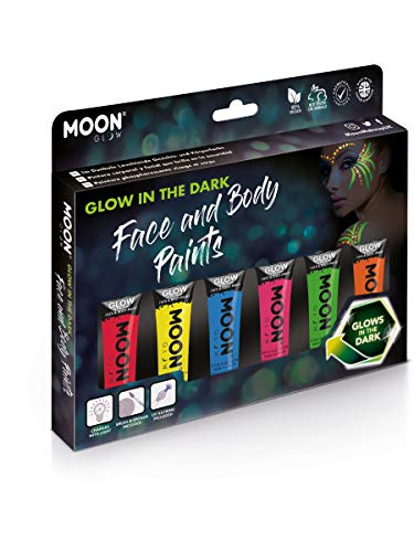 Smiffys Moon Glow - Glow in the Dark Face Paint, Assorted