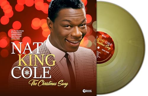 Nat King Cole album cover and gold vinyl record shown.