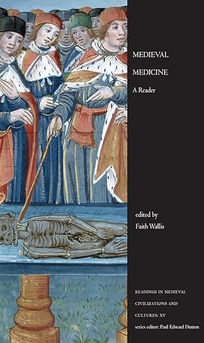 Book cover: “Medieval Medicine: A Reader” with medieval illustration.