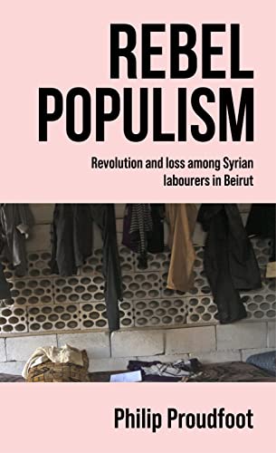 Book cover: “Rebel Populism” with a textured, grey brick wall background.