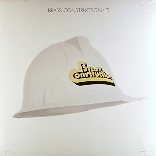 Album cover for Brass Construction featuring a white hard hat.