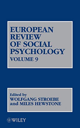 European Review of Social Psychology: Vol.9