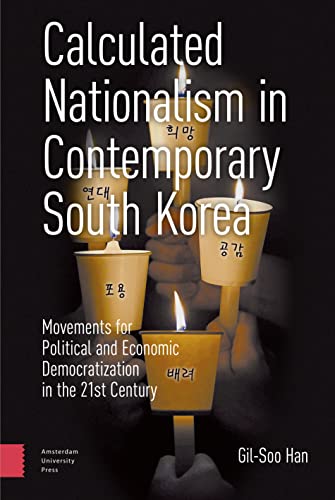Book cover: “Calculated Nationalism in Contemporary South Korea” with candle imagery.