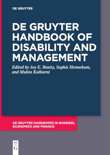 The De Gruyter Handbook of Disability and Management