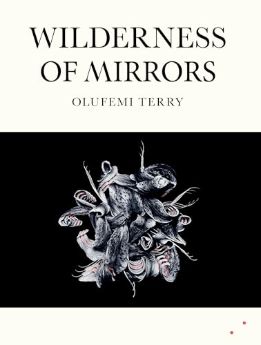 Book cover: “Wilderness of Mirrors” with abstract, dark bird illustration.