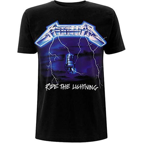 Metallica Men's Ride The Lightning Tracks BL_TS:2XL T-Shirt, Black (Black Black), XX (Size:XX-Large)