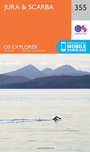 OS Explorer Map (355) Jura and Scarba (OS Explorer Paper Map) (OS Explorer Active Map)