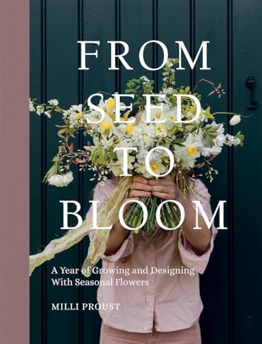 Book with colorful flowers, gardening and design elements on the cover and pages inside.