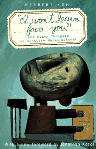 Book cover with abstract face illustration and title “I Won’t Learn From You.”