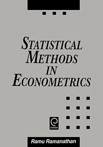 Statistical Methods in Econometrics