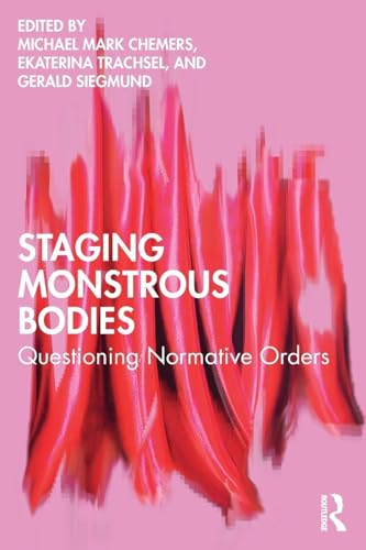 Book cover with pink background and abstract red vertical brushstrokes behind white text.