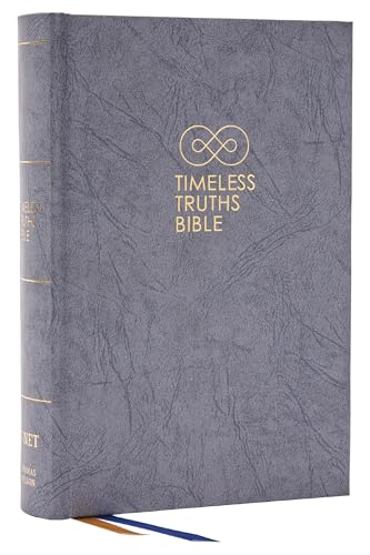 Timeless Truths Bible: One faith. Handed down. For all the saints. (NET, Brown Leathersoft, Comfort Print)