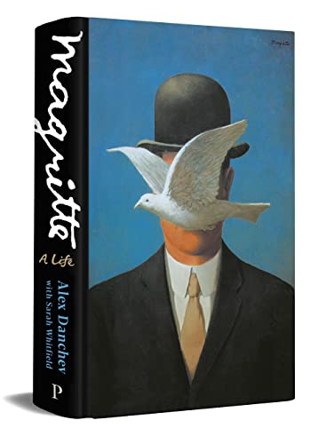 Book cover featuring René Magritte painting of a man with a bird.