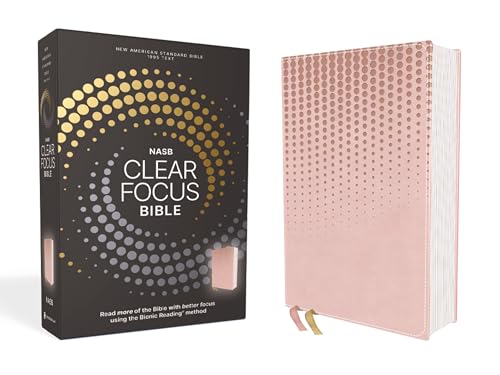 NASB, Clear Focus Bible, Leathersoft, Pink : Read more of the Bible with better focus