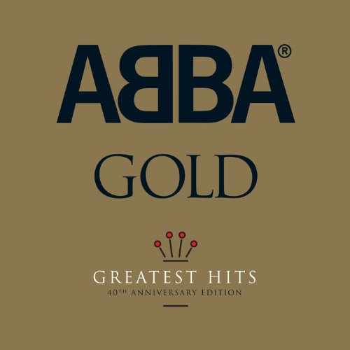 ABBA Gold: Greatest Hits CD cover with band name and gold text.
