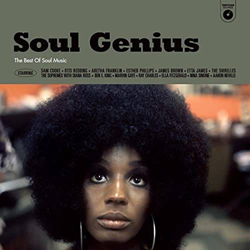 Vinyl album cover featuring a portrait of a Black woman with afro hair.