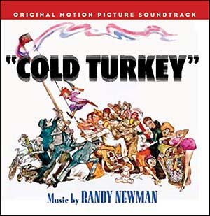 CD cover for “Cold Turkey” soundtrack with cartoonish, chaotic imagery.