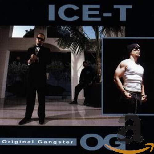 Ice-T album cover featuring the rapper in a suit and shirtless.