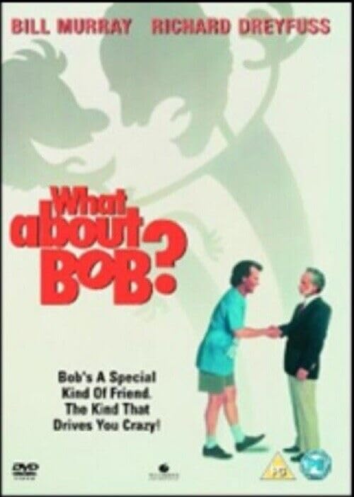 What About Bob" DVD cover with Bill Murray and Richard Dreyfuss.