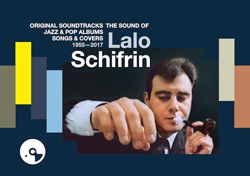 CD cover featuring composer Lalo Schifrin with a pipe, colorful geometric design.