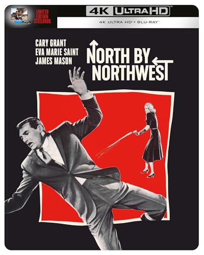 North by Northwest Steelbook [4K Ultra HD] [1959] [Blu-ray] [Region Free] [4K UHD] [Blu-ray] [2025]