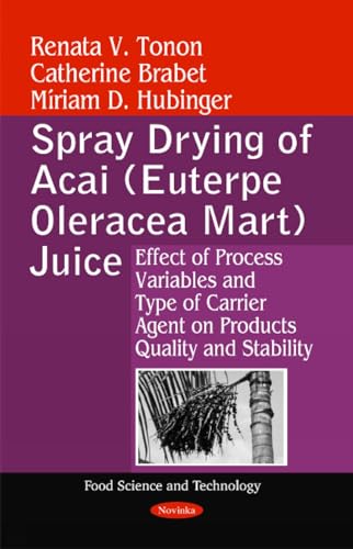 Spray Drying of Acai (Euterpe Oleracea Mart) Juice