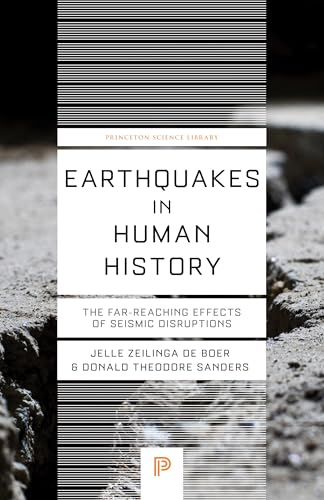 Book cover: "Earthquakes in Human History" with a cracked rock background.